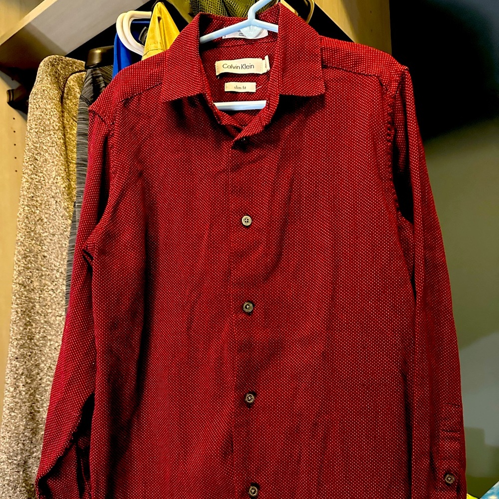 Calvin Klein Boys Button Down Dress Shirt size 10